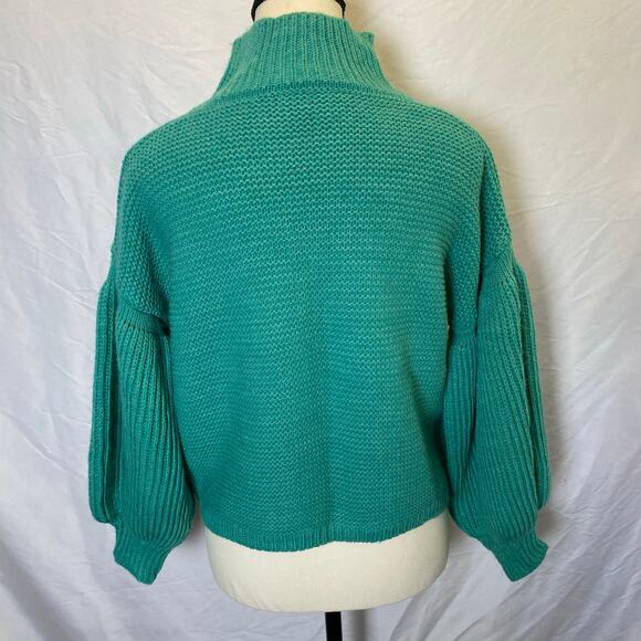 Maglificio Miss Eleven Women's Chunky Knit Sweater Medium Mock Turtleneck - Picture 6 of 10